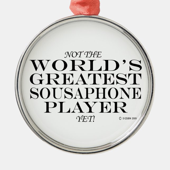 Bester Sousaphone-Player und Metal-Ornament Ornament Aus Metall (Vorne)