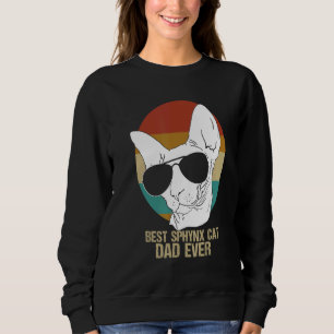 Bester Sphynx Cat Vater Haarlose Katze Vater Männe Sweatshirt
