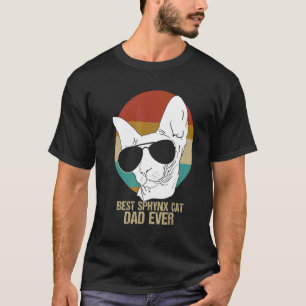 Bester Sphynx Cat Vater Haarlose Katze Vater Männe T-Shirt