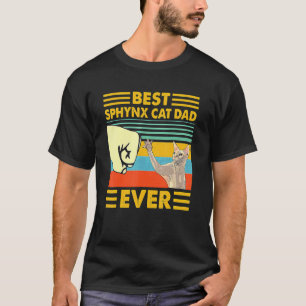 Bester Sphynx-Katzendaddy Aller Retro Vintage Sonn T-Shirt
