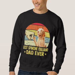 Bester Spinone Italiano-Vater aller Zeiten Retro V Sweatshirt