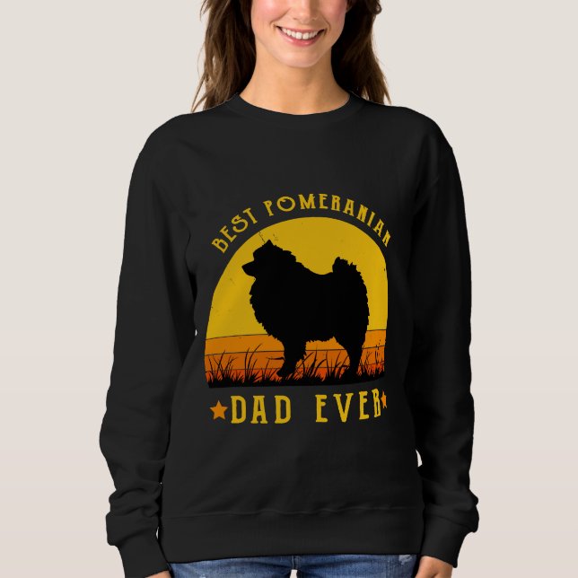 Bester Spitz Vater Ever Funny Vater Grafik Labrad Sweatshirt (Vorderseite)