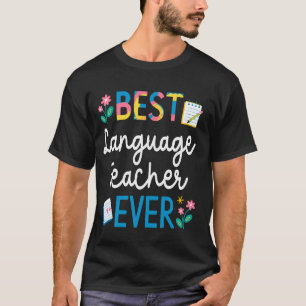 Bester Sprachlehrer Allerliebster Lehrer Anerkennu T-Shirt