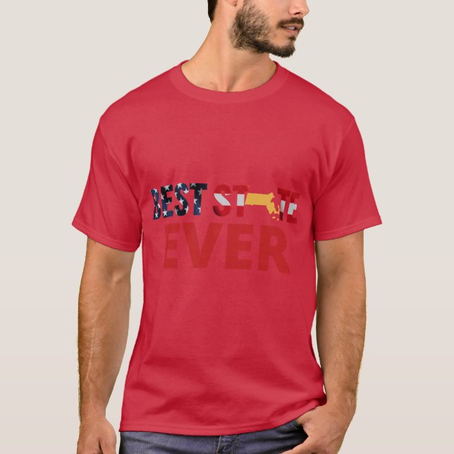 Bester Staat je Massachusetts T-Shirt (Vorderseite)