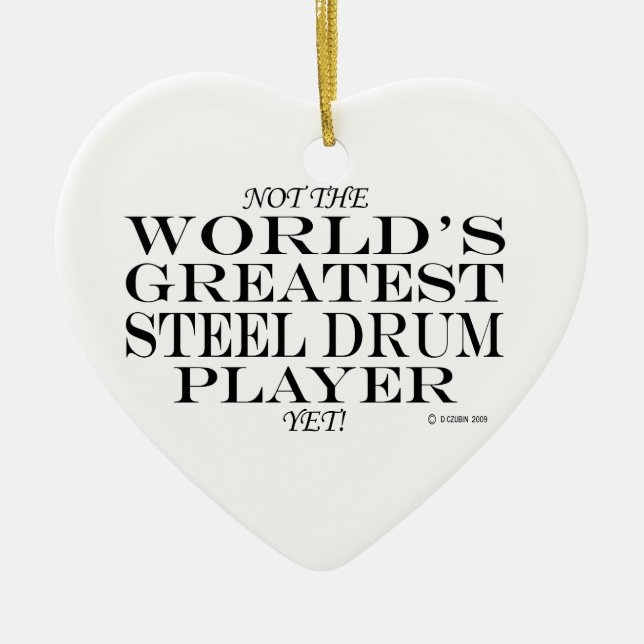 Bester Stahltrommel-Player Keramik Ornament (Vorne)