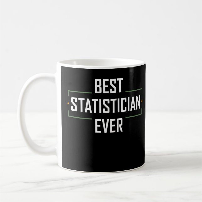 Bester Statistiker je Statistik Funny Beauty Kaffeetasse (Links)
