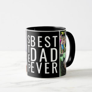 Bester Step-Vater je 6 FotoCollage Personalisiert Tasse