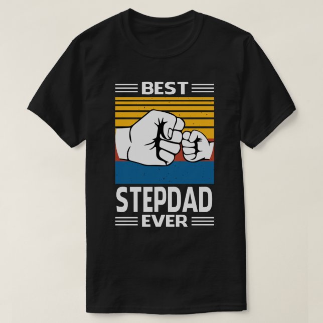 Bester STEPDAD je Vintager Vatertag T-Shirt (Design vorne)