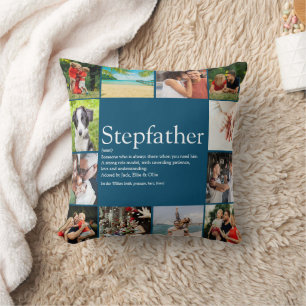 Bester Stepfather, Stepdad Definition 12 Foto Blau Kissen