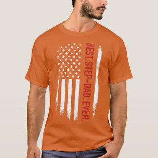 Bester Stiefpapa mit unserer amerikanischen Flagge T-Shirt