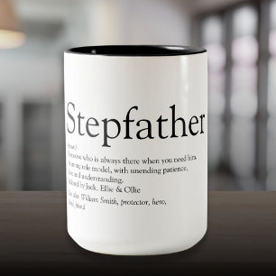 Bester Stiefvater aller Zeiten Definition Zweifarbige Tasse