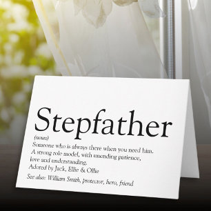 Bester Stiefvater der Welt Definition Karte