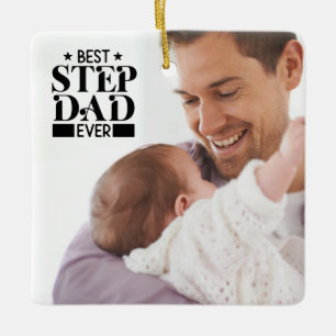 Bester Stiefvater ever zum Vatertag Benutzerdefini Keramikornament