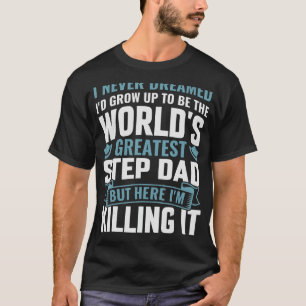 Bester Stiefvater lustiges Sprichwort humorvoll St T-Shirt