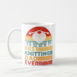 Bester Strickender Vater Aller Zeiten Lustiger Vin Kaffeetasse