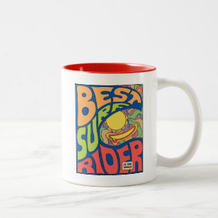 Bester Surf jemals Poster Zweifarbige Tasse