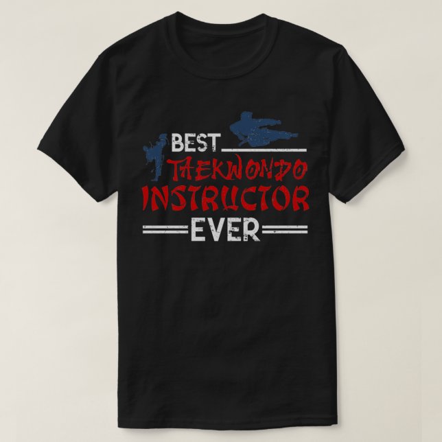Bester Taekwondo Instruktor je Taekwondo T-Shirt (Design vorne)