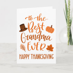 Bester Tag der Orangen Orangen Erntedank Karte
