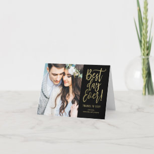 Bester Tag je EDITABLE FARBE Danke Karte