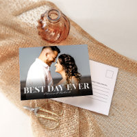 Bester Tag je einfache Hochzeit Danke Foto