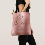 Bester Tag je Rosen Gold Rosa Rosa<br><div class="desc">Der beste Tag je Hochzeit Moderne Girly Metallic Rose aus gebürstetem Metall Gold Rosa Party Tasche,  die perfekt für eine Rose Gold oder Blush Pink Hochzeit oder Brautparty. Diese Party-Tasche ist ideal für ein Brautparty Hochzeitsgeschenk. Wenn Sie weitere passende Artikel benötigen,  wenden Sie sich bitte an den Designer.</div>