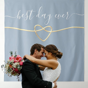 Bester Tag überhaupt Hochzeitskulisse Wandteppich