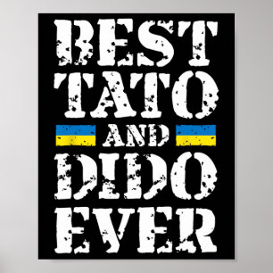 Bester Tato und Dido überhaupt Ukraine Vatertag St Poster