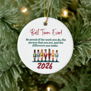Bester Team Aller Zeiten Nussknacker-Kollege Keramik Ornament