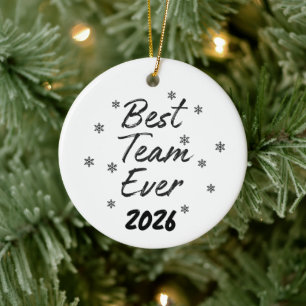 Bester Team-Mitarbeiter überhaupt Keramik Ornament