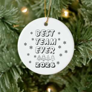 Bester Team-Mitarbeiter überhaupt Keramik Ornament