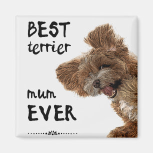 Bester Terrier-Mamma-Magnet Magnet