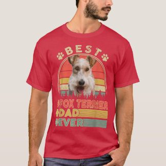 Bester Terrier Vater je Fox Terrier Lover Dog Vate T-Shirt