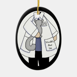 Bester Tierarzt Keramik Ornament