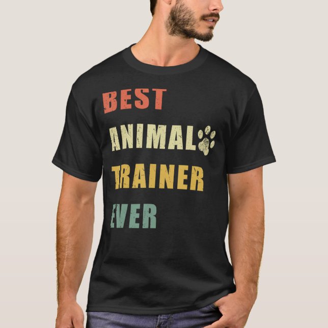 Bester Tiertrainer je Funny Vintag_1 T-Shirt (Vorderseite)
