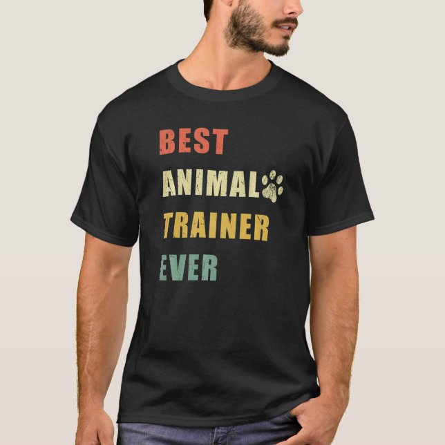 Bester Tiertrainer je Vintag T-Shirt (Vorderseite)