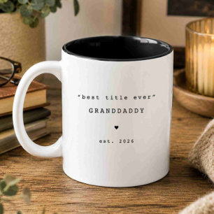 Bester Titel Aller Zeiten Granddaddy Personalisier Zweifarbige Tasse