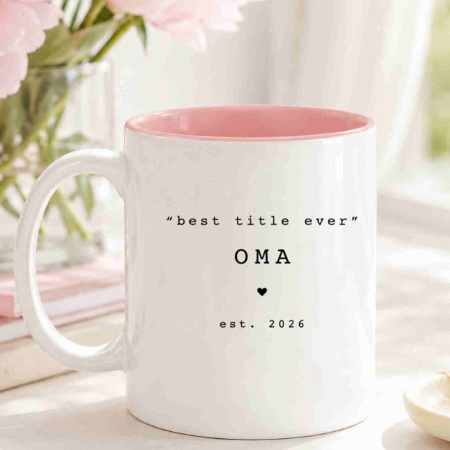 Bester Titel überhaupt Oma personalisierte Tasse (Von Creator hochgeladen)