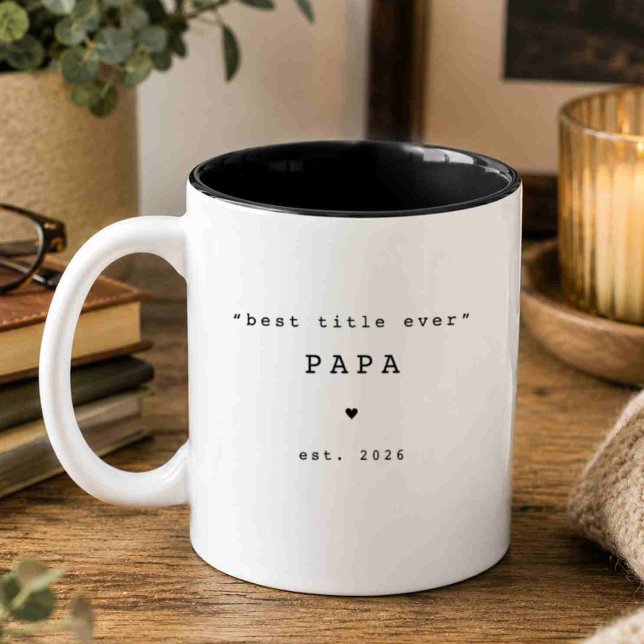 Bester Titel überhaupt Papa Individuelle Tasse (Von Creator hochgeladen)