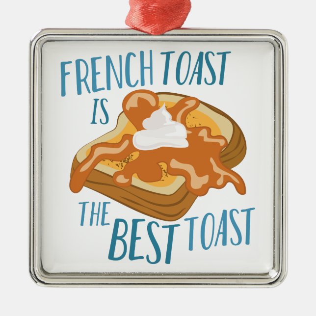 Bester Toast Ornament Aus Metall (Vorne)