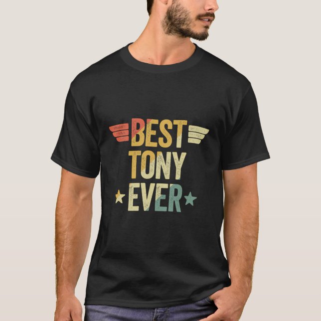 Bester Tony je T-Shirt (Vorderseite)