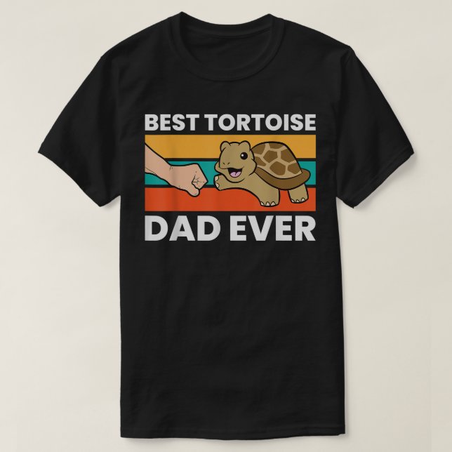 Bester Tortoise-Vater je  T-Shirt (Design vorne)