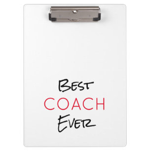 BESTER TRAINER ALLERZEITEN Sport-Schul-Team-Farben Klemmbrett