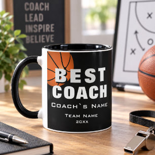 Bester Trainer Basketball Ball Danke Trainer  Tasse