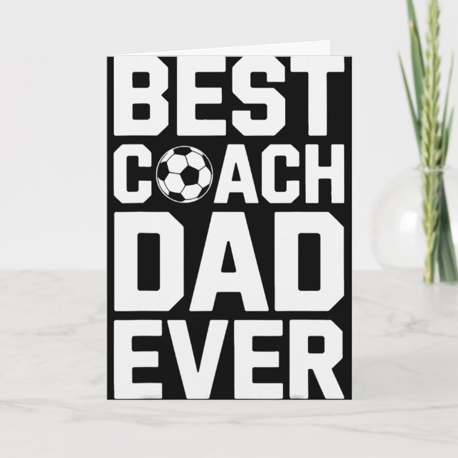 Bester Trainer Dad jemals Fußball-Training Sportli Karte (Vorderseite)
