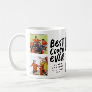 Bester Trainer ever 7 Foto-Collage-Team-Geschenk Kaffeetasse