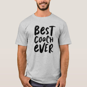 Bester Trainer je modernes Schwarz-weißes Sportte T-Shirt