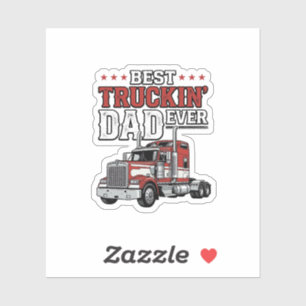 Bester Trucker-Vater Aller Zeiten Vintage-Truck-Sh Aufkleber