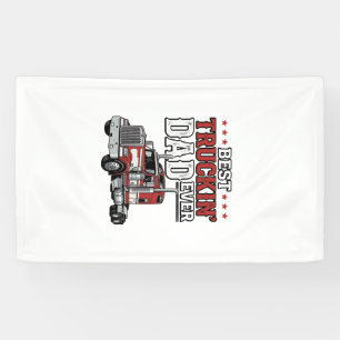 Bester Trucker-Vater aller Zeiten Vintage-Truck-Sh Banner