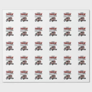 Bester Trucker-Vater Aller Zeiten Vintage-Truck-Sh Geschenkpapier