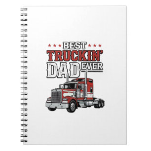 Bester Trucker-Vater Aller Zeiten Vintage-Truck-Sh Notizblock